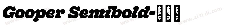 Gooper Semibold字体转换